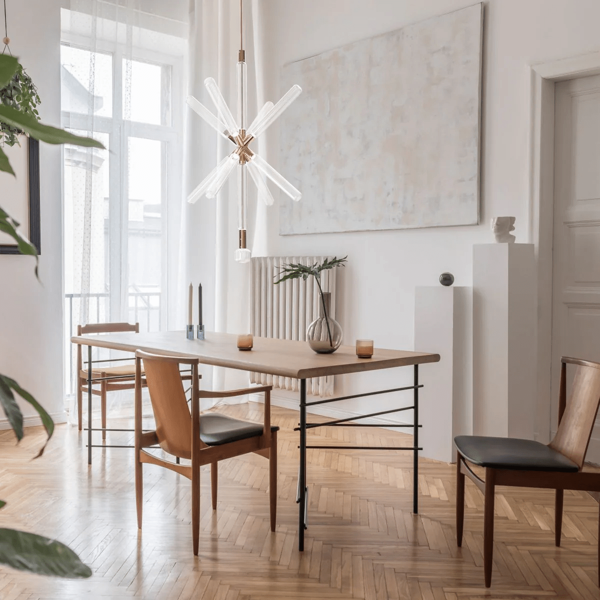 Gold Cylinder Pendant Light — Pendant Light | Maison Monashee — view 4