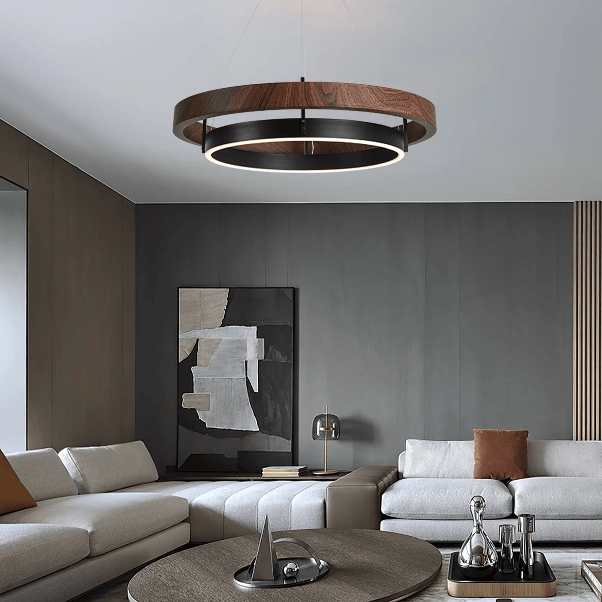 2 Ring Pendant Light — Pendant Light | Maison Monashee — view 6