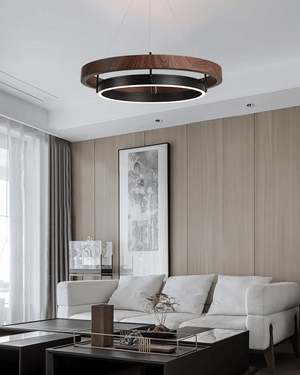 2 Ring Pendant Light — Pendant Light | Maison Monashee — view 7