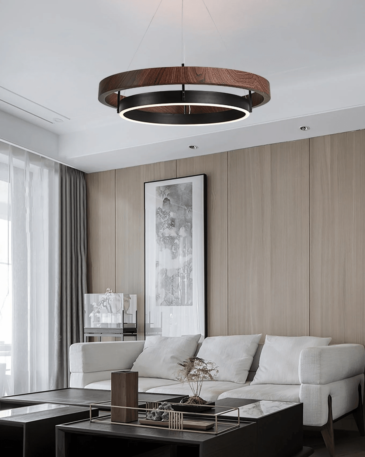 2 Ring Pendant Light — Pendant Light | Maison Monashee — view 7