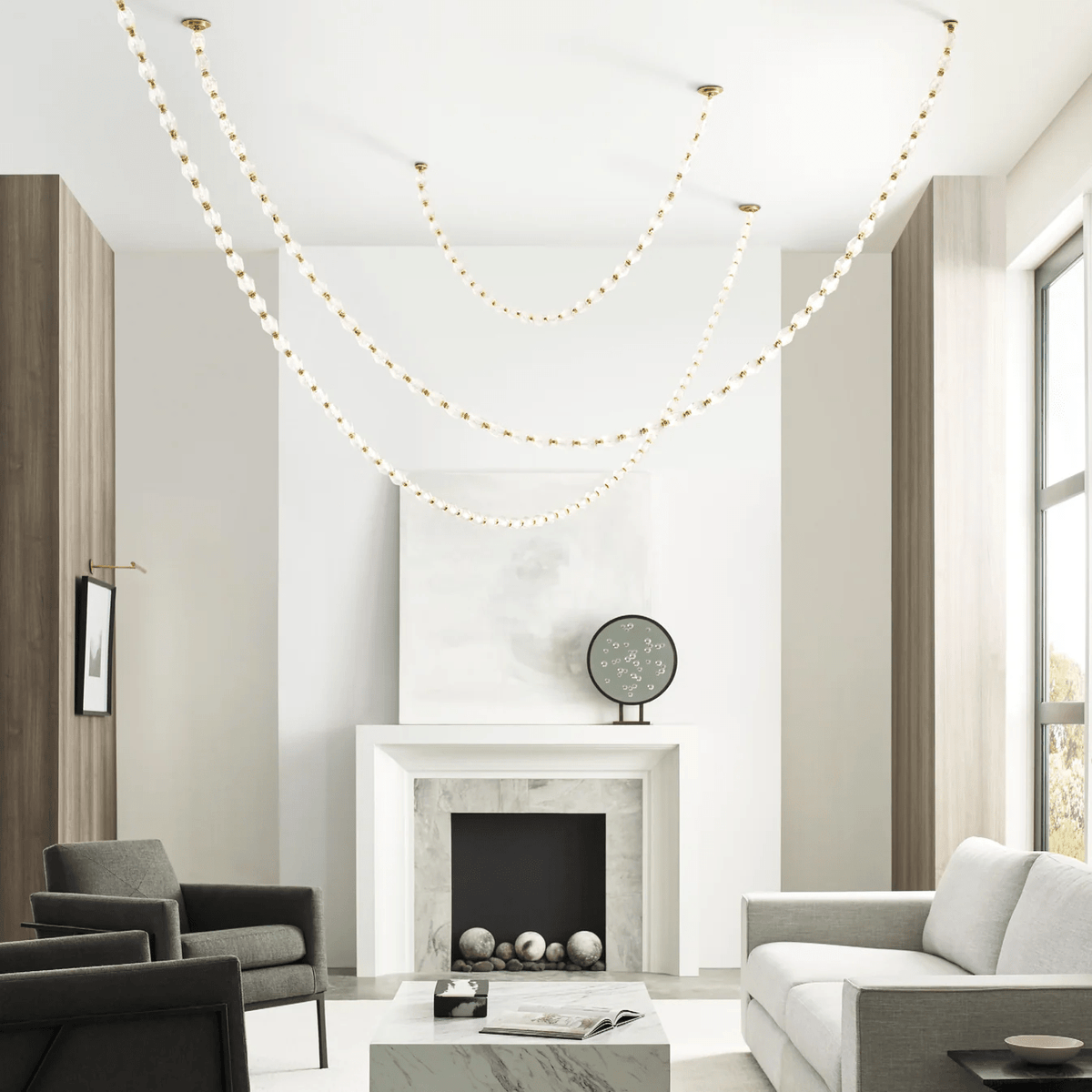 Glass Chain Chandelier — Chandelier | Maison Monashee — view 91