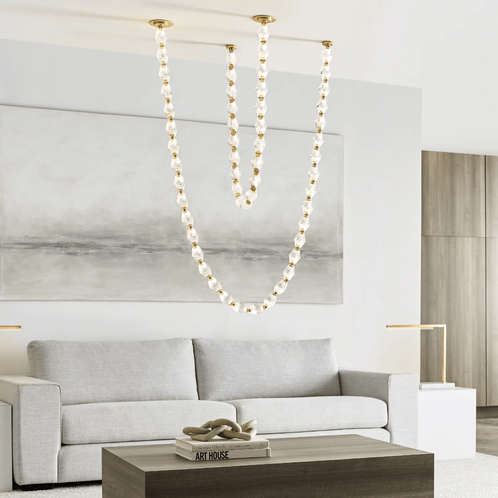 Glass Chain Chandelier — Chandelier | Maison Monashee — view 93