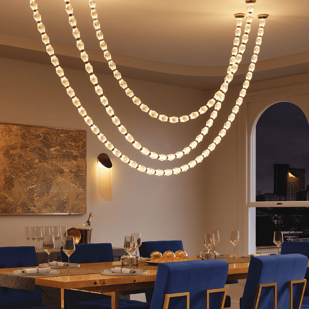 Glass Chain Chandelier — Chandelier | Maison Monashee — view 95
