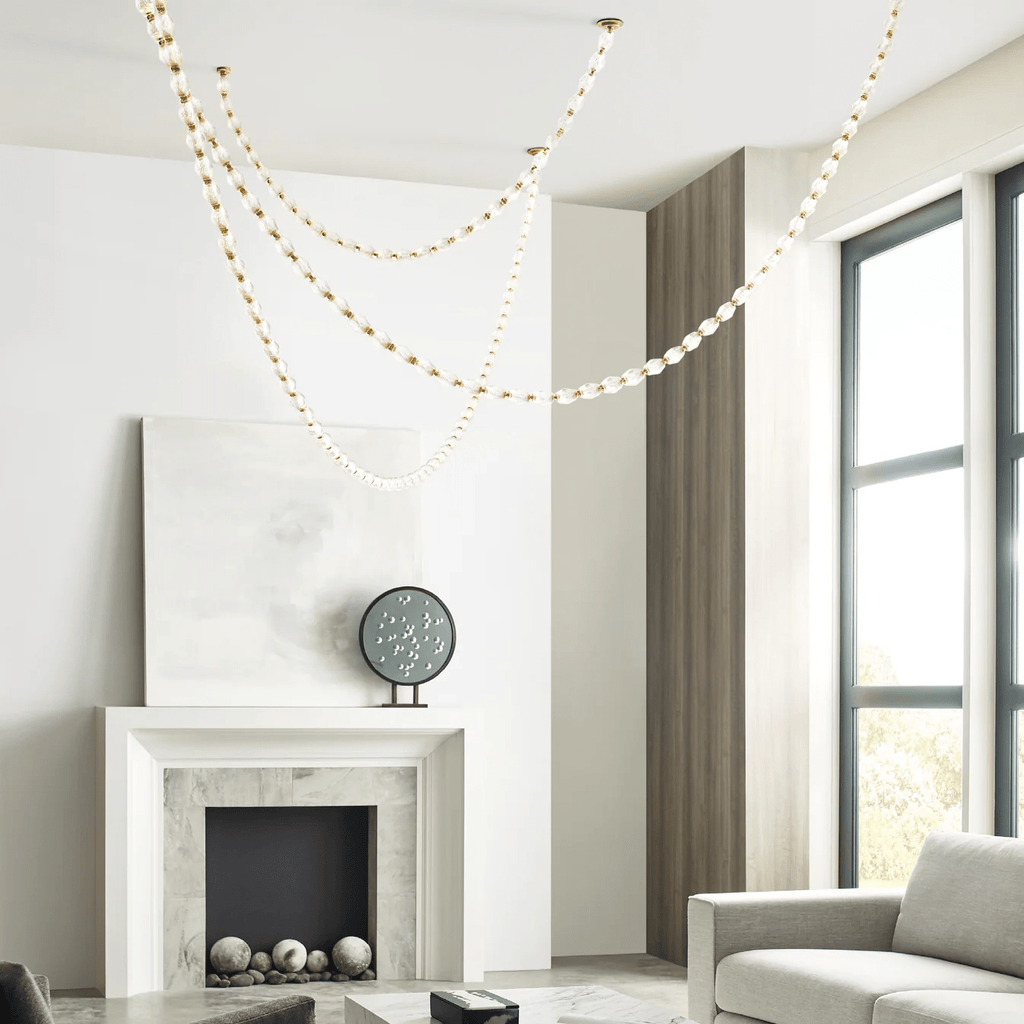Glass Chain Chandelier — Chandelier | Maison Monashee — view 98