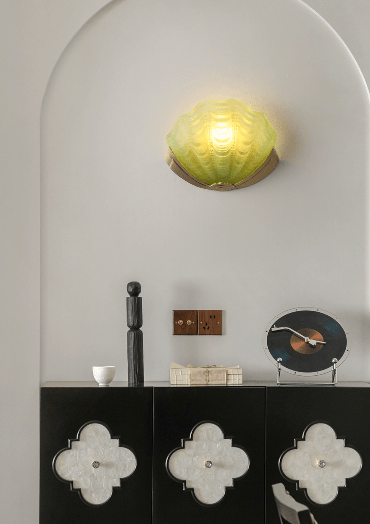 Vintage Shell Wall Sconce — Wall Sconce | Maison Monashee — view 2