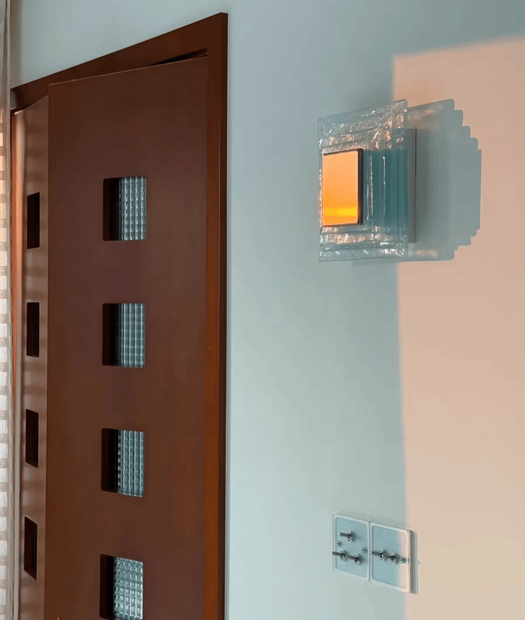 Square Glass Sconce — Wall Sconce | Maison Monashee — view 12