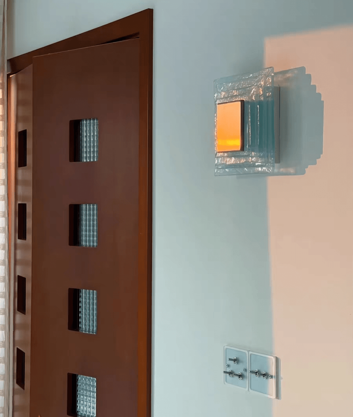 Square Glass Sconce — Wall Sconce | Maison Monashee — view 12