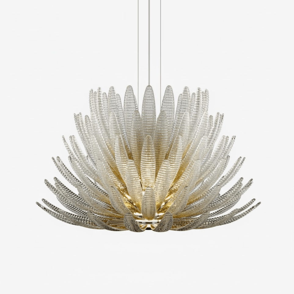 Glass Petal Chandelier — Chandelier | Maison Monashee — view 24