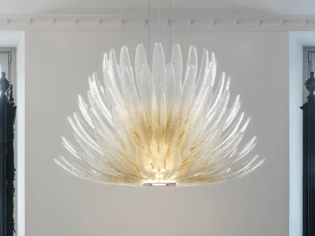 Glass Petal Chandelier — Chandelier | Maison Monashee — view 3