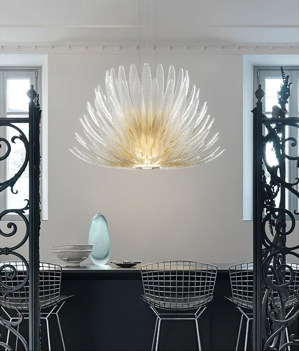 Glass Petal Chandelier — Chandelier | Maison Monashee — view 2