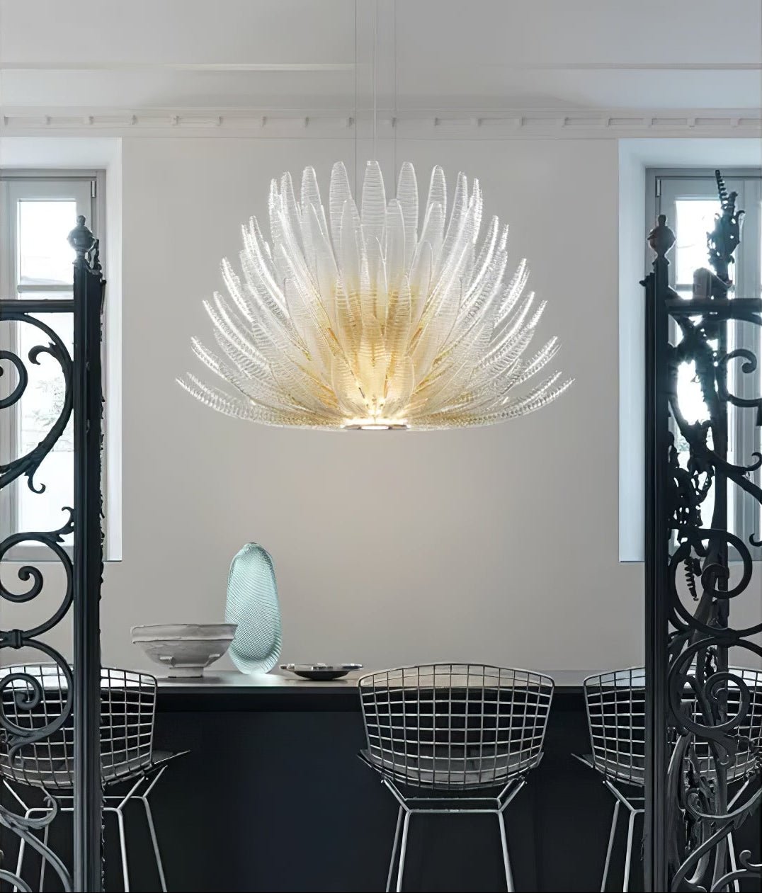 Glass Petal Chandelier — Chandelier | Maison Monashee — view 2