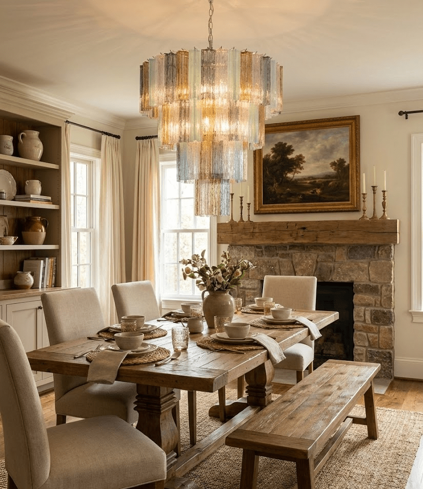 Vintage Silver Chandelier — Chandelier | Maison Monashee — view 4