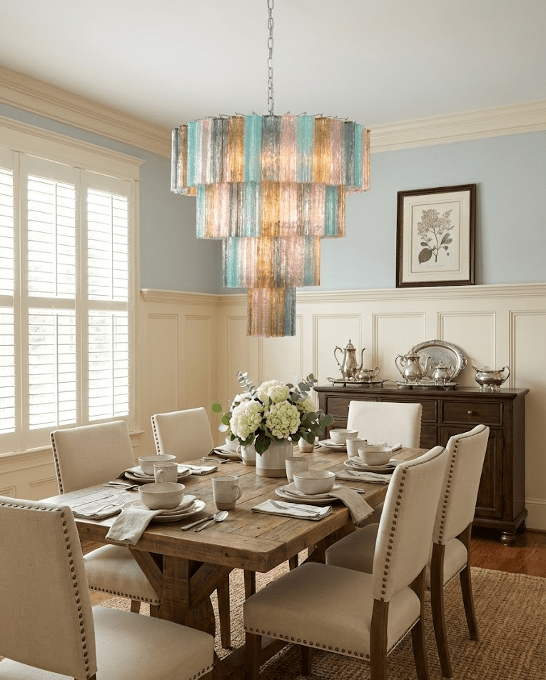 Vintage Silver Chandelier — Chandelier | Maison Monashee — view 2