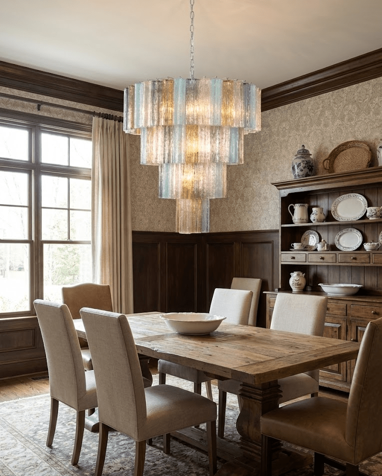 Vintage Silver Chandelier — Chandelier | Maison Monashee — view 5