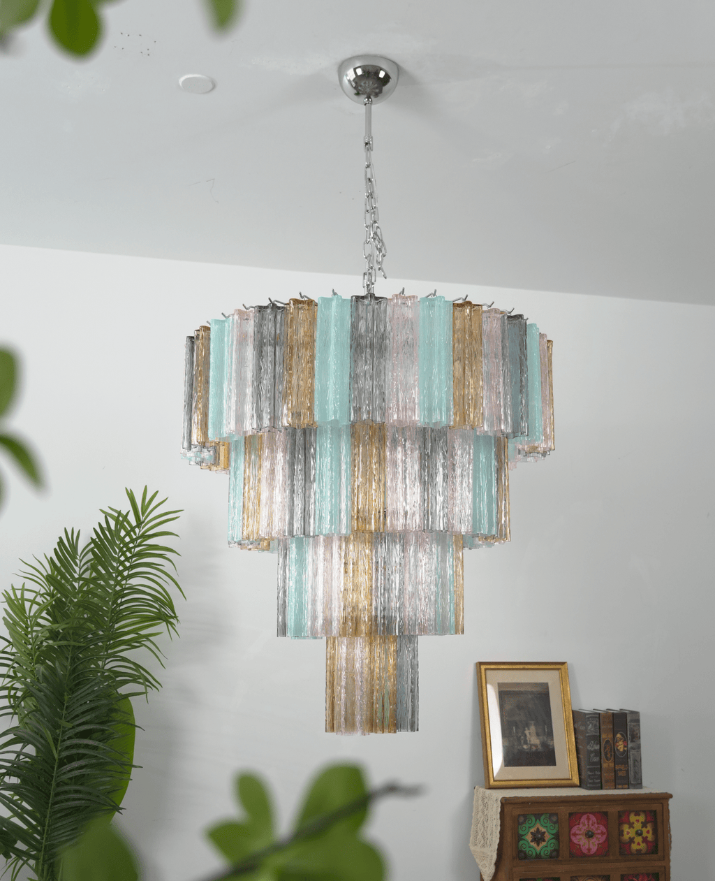 Vintage Silver Chandelier — Chandelier | Maison Monashee — view 12