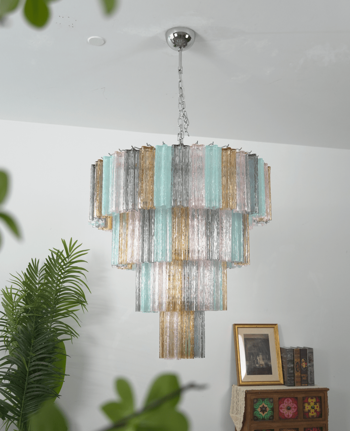 Vintage Silver Chandelier — Chandelier | Maison Monashee — view 12