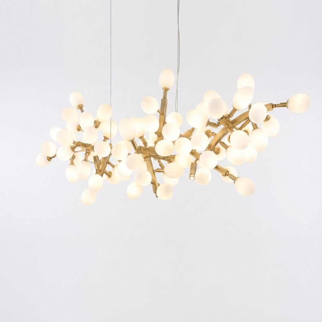 Gold Murano Glass Chandelier — Chandelier | Maison Monashee — view 52