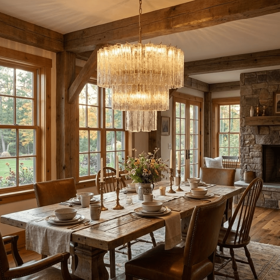 Brushed Gold Chandelier Modern — Chandelier | Maison Monashee — view 2