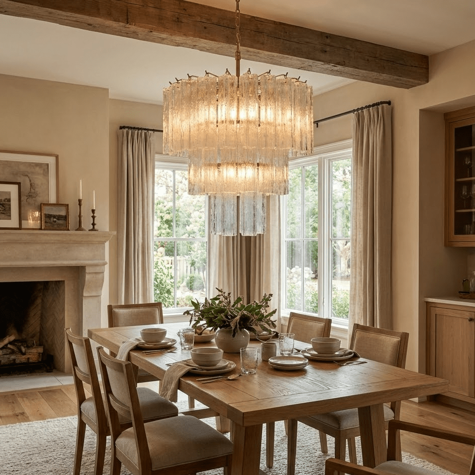 Brushed Gold Chandelier Modern — Chandelier | Maison Monashee — view 9