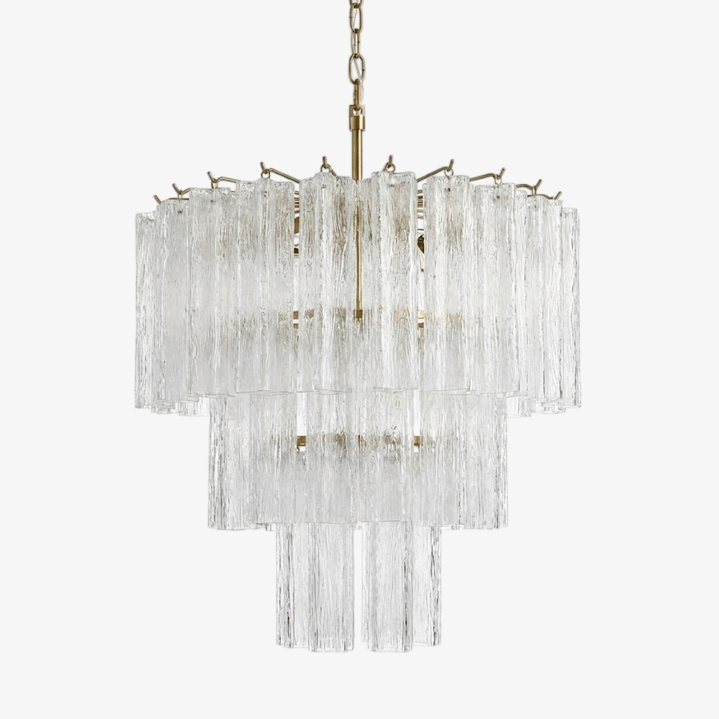 Brushed Gold Chandelier Modern — Chandelier | Maison Monashee