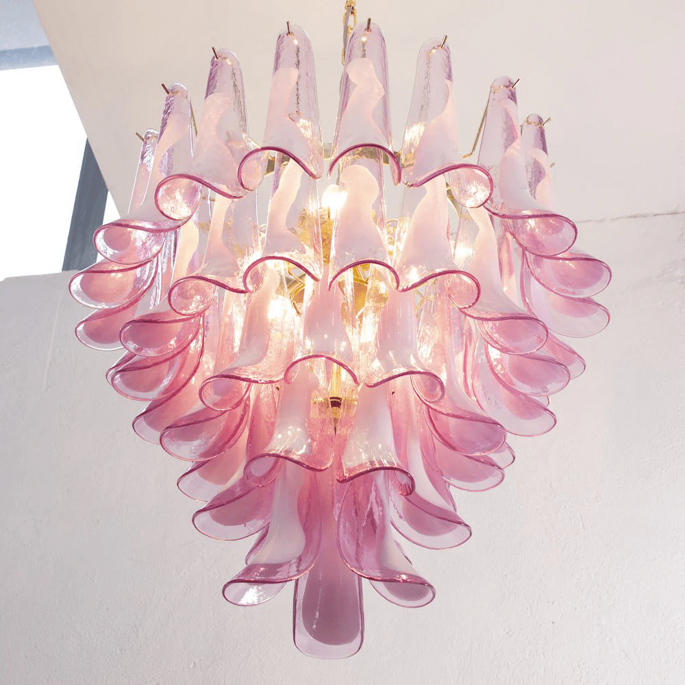 Pink and Gold Chandelier — Chandelier | Maison Monashee — view 4