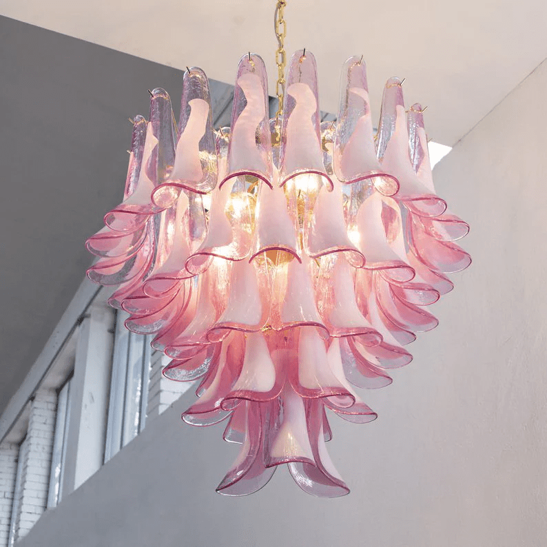 Pink and Gold Chandelier — Chandelier | Maison Monashee — view 12