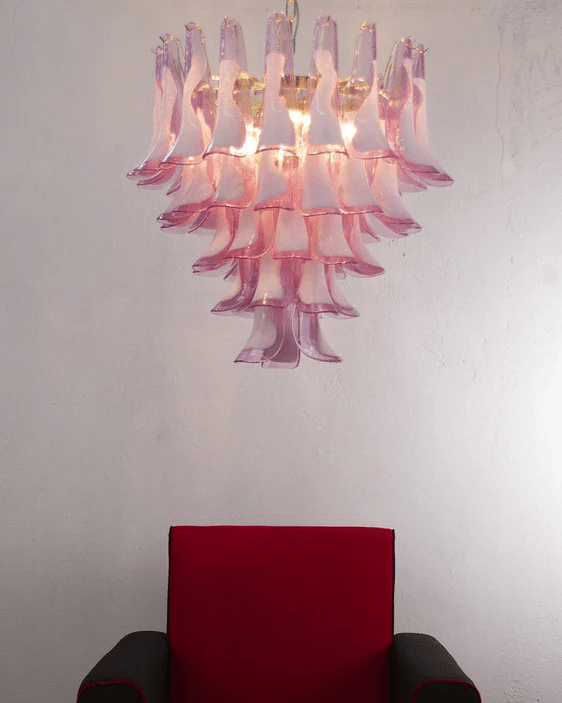 Pink and Gold Chandelier — Chandelier | Maison Monashee — view 14
