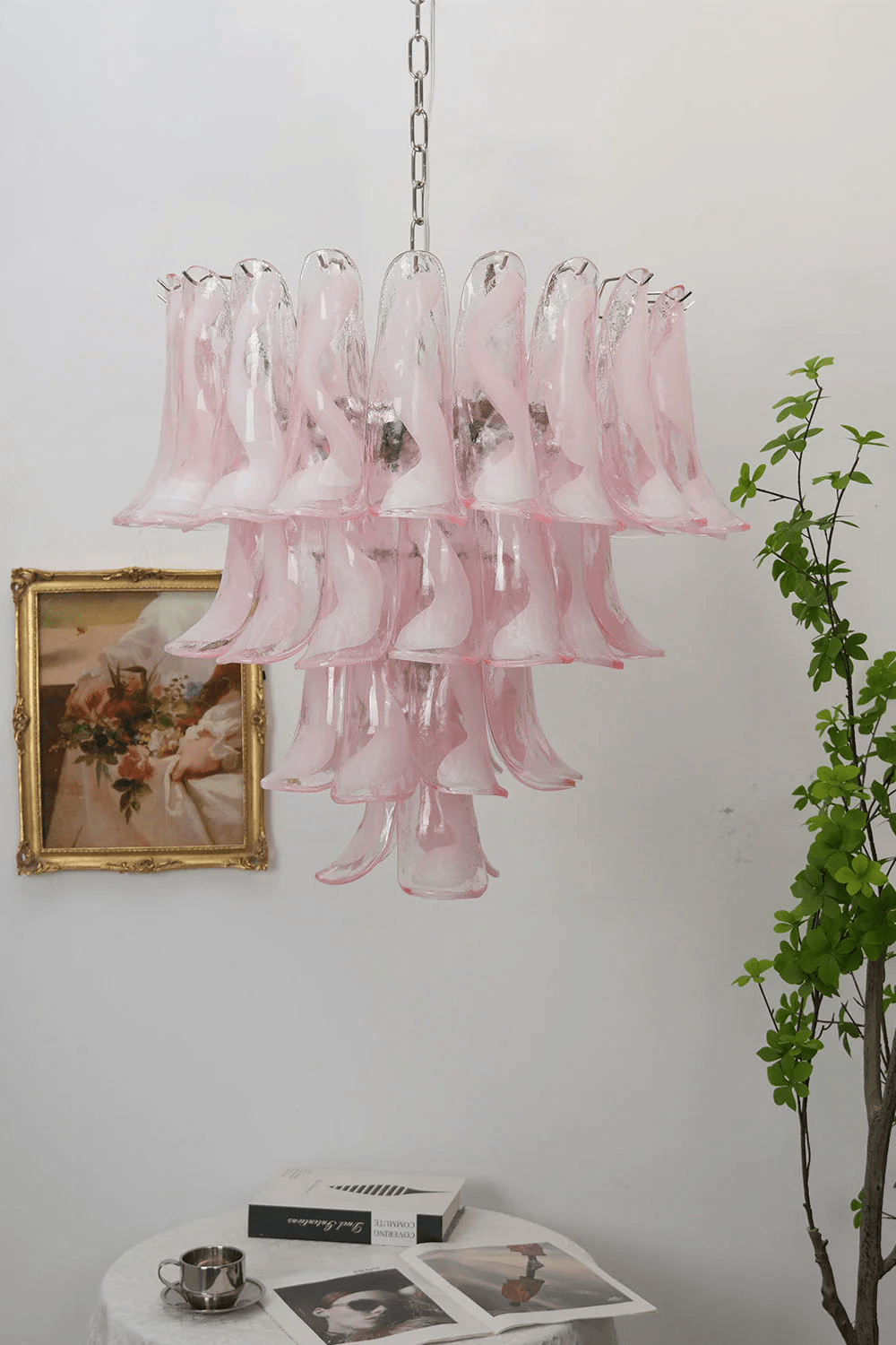 Pink and Gold Chandelier — Chandelier | Maison Monashee — view 17