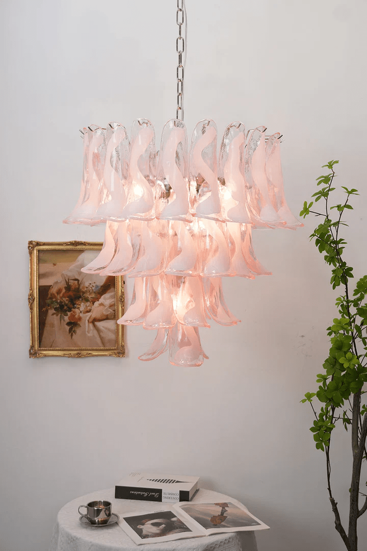 Pink and Gold Chandelier — Chandelier | Maison Monashee — view 19