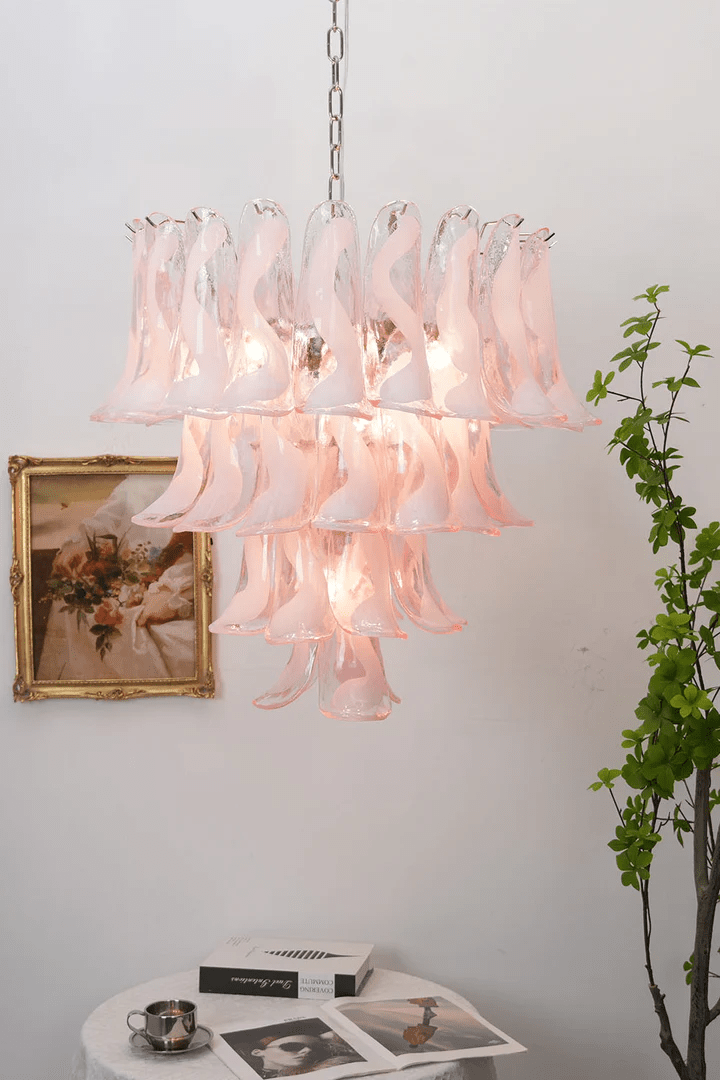 Pink and Gold Chandelier — Chandelier | Maison Monashee — view 18