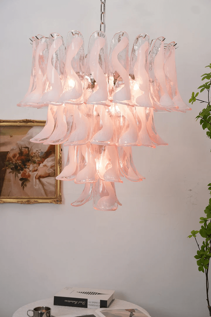 Pink and Gold Chandelier — Chandelier | Maison Monashee — view 20