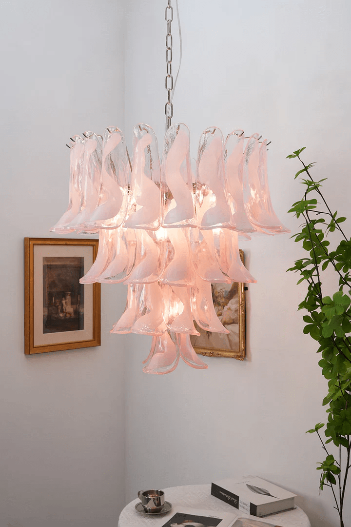 Pink and Gold Chandelier — Chandelier | Maison Monashee — view 2