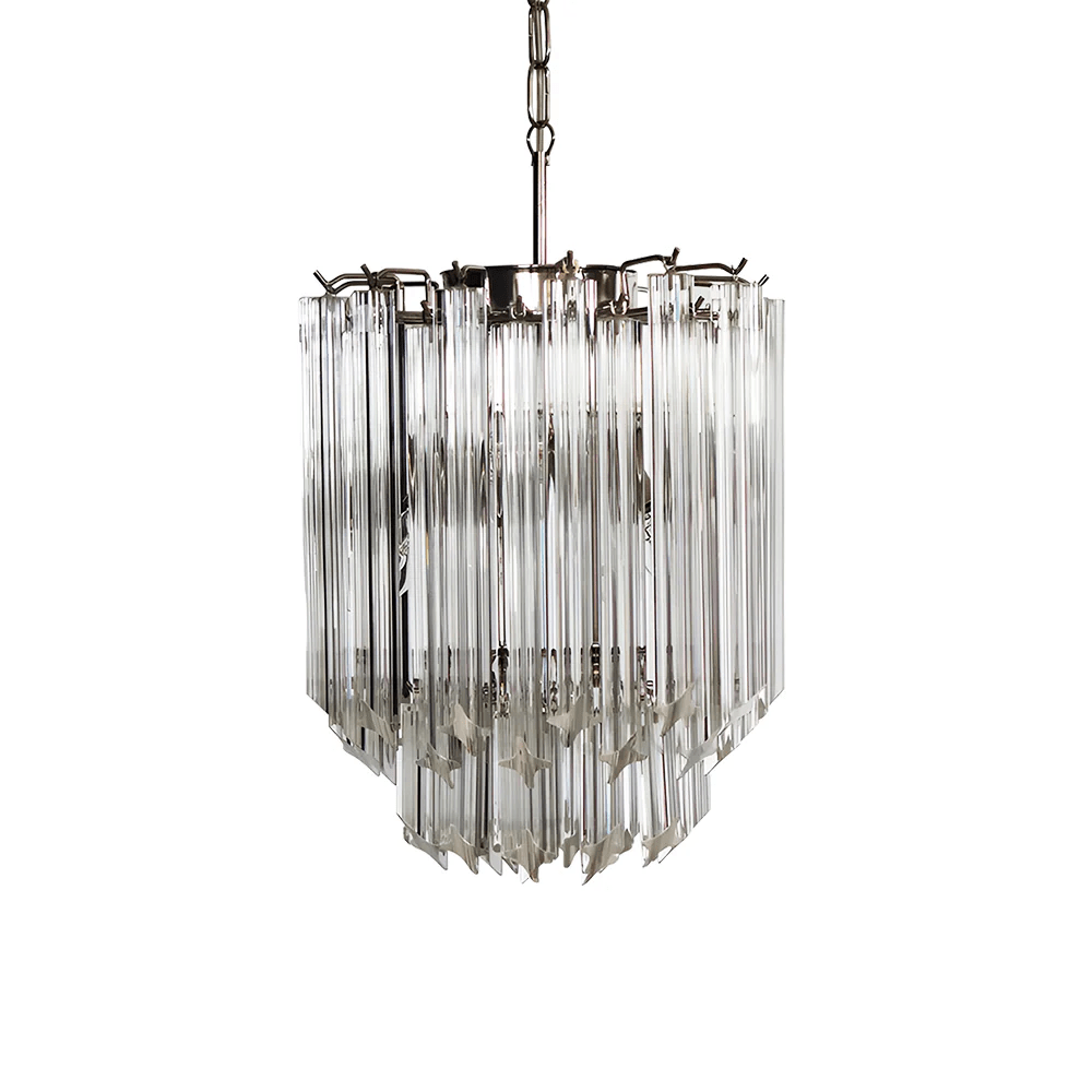 Murano Clear Glass Chandelier — Chandelier | Maison Monashee — view 13