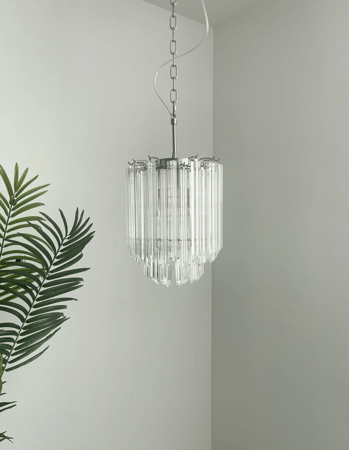 Murano Clear Glass Chandelier — Chandelier | Maison Monashee — view 6