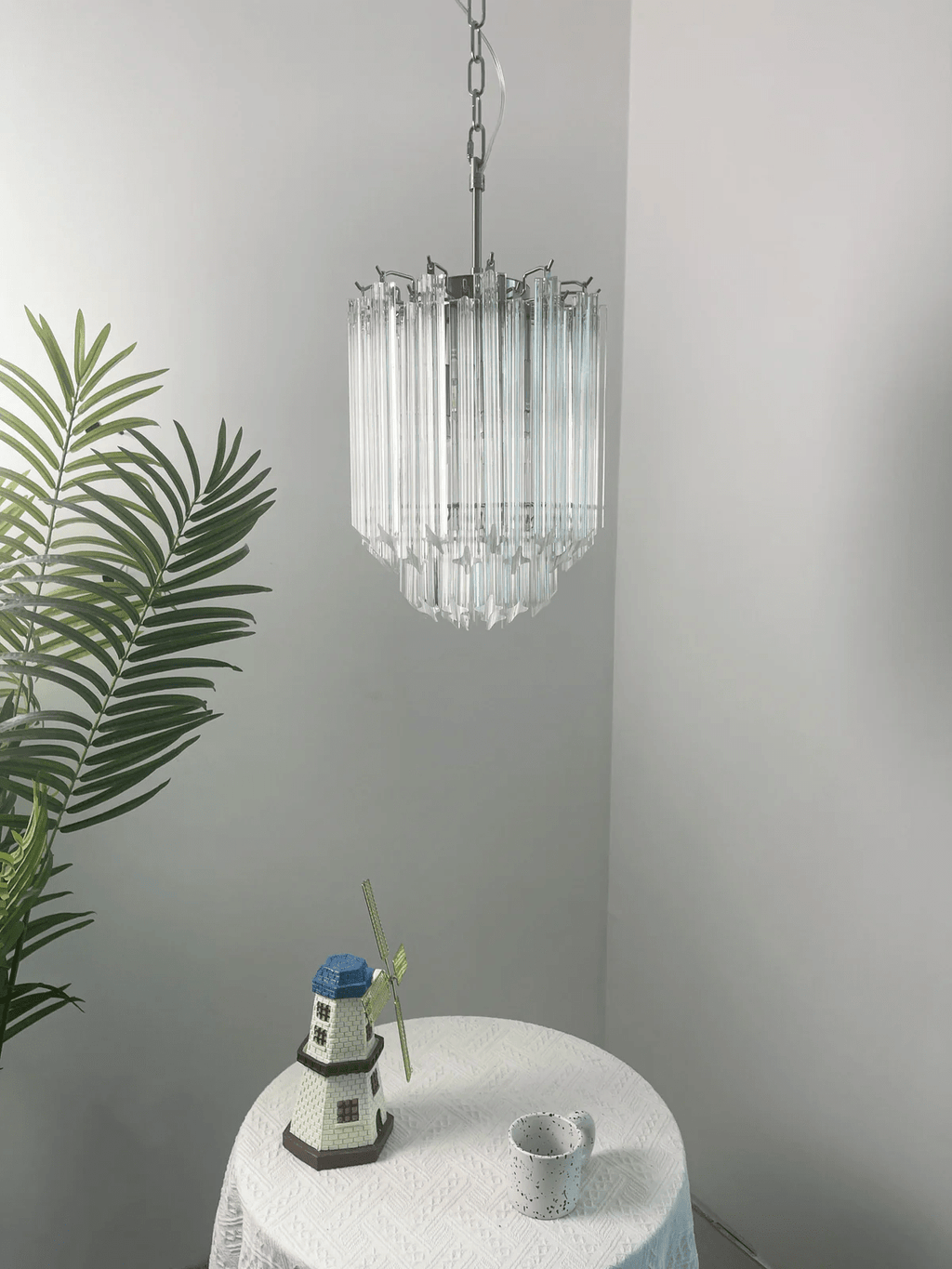 Murano Clear Glass Chandelier — Chandelier | Maison Monashee — view 15