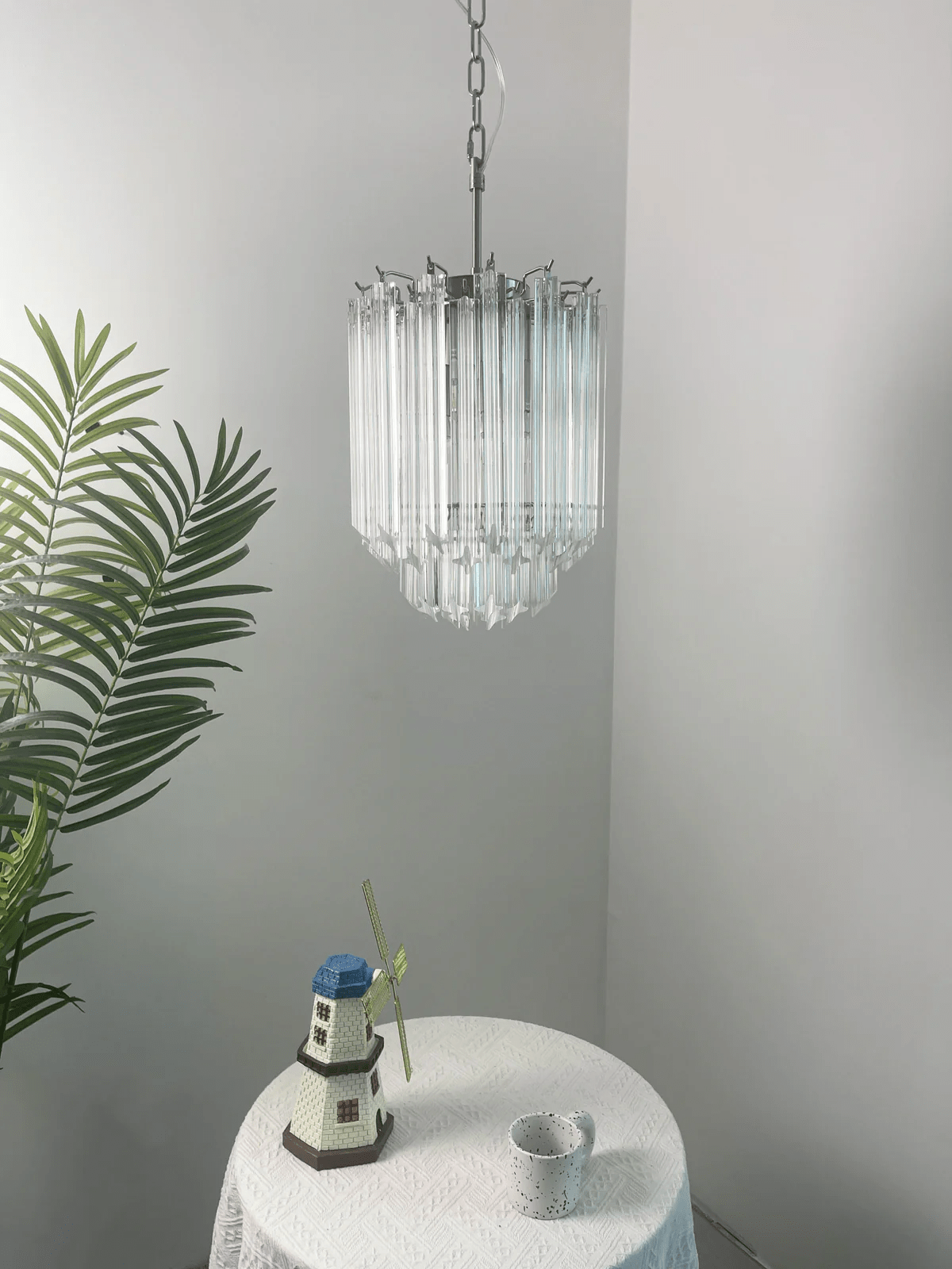 Murano Clear Glass Chandelier — Chandelier | Maison Monashee — view 15