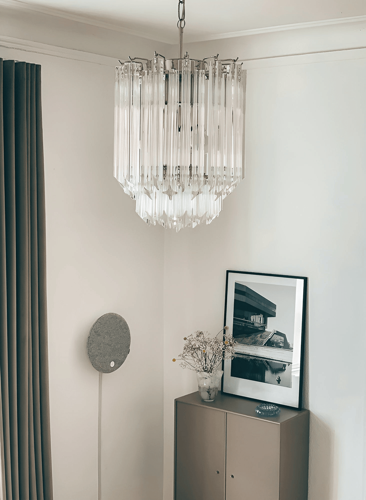 Murano Clear Glass Chandelier — Chandelier | Maison Monashee — view 16