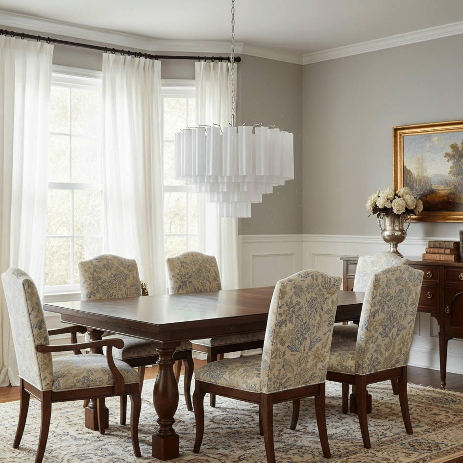 Contemporary Dining Chandelier — Chandelier | Maison Monashee — view 6
