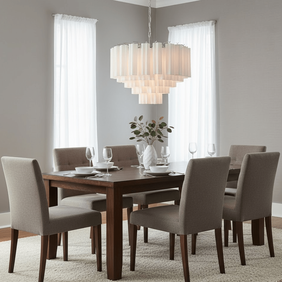 Contemporary Dining Chandelier — Chandelier | Maison Monashee — view 3