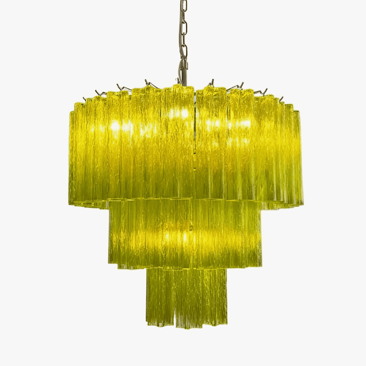 Brushed Gold Chandelier Modern — Chandelier | Maison Monashee — view 12