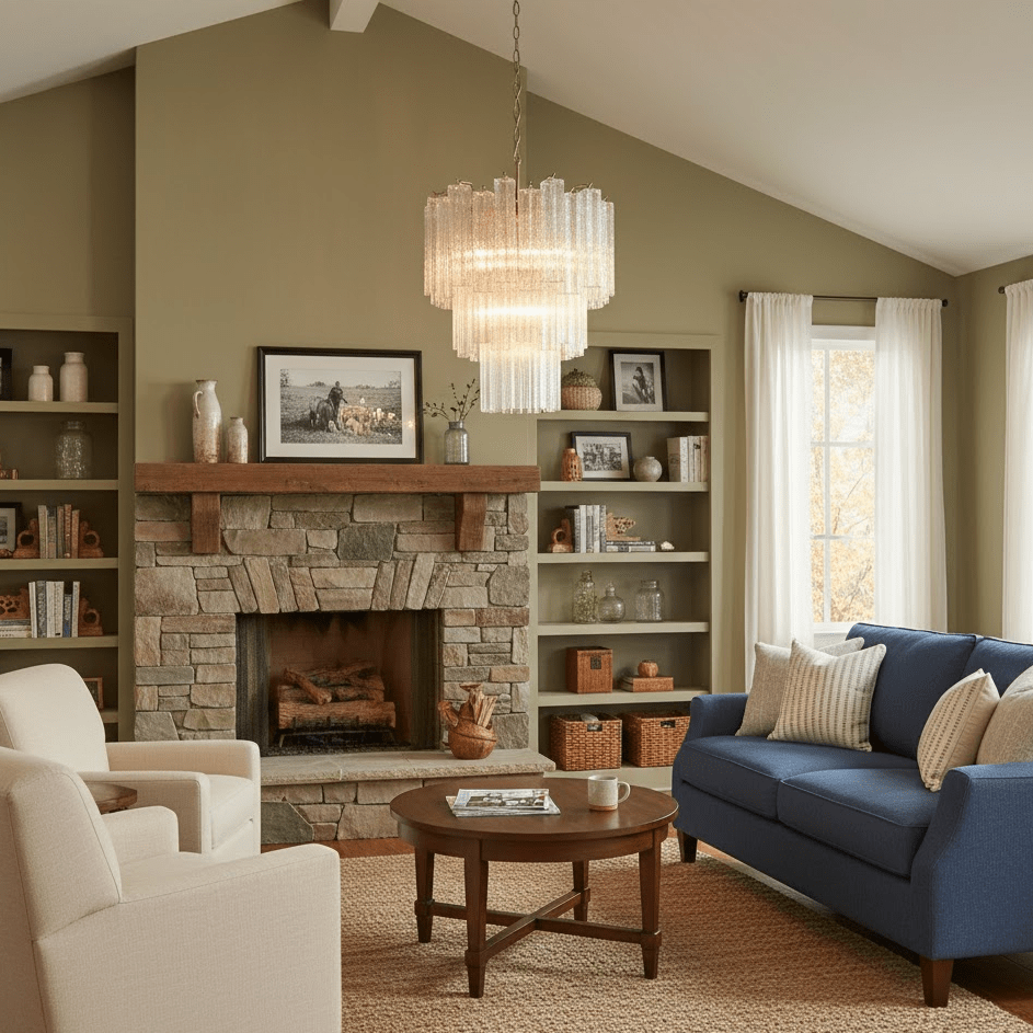 Nickel Dining Room Chandelier — Chandelier | Maison Monashee — view 3