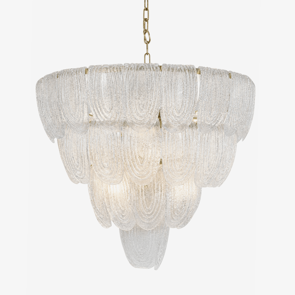Brushed Gold Dining Room Chandelier — Chandelier | Maison Monashee — view 18