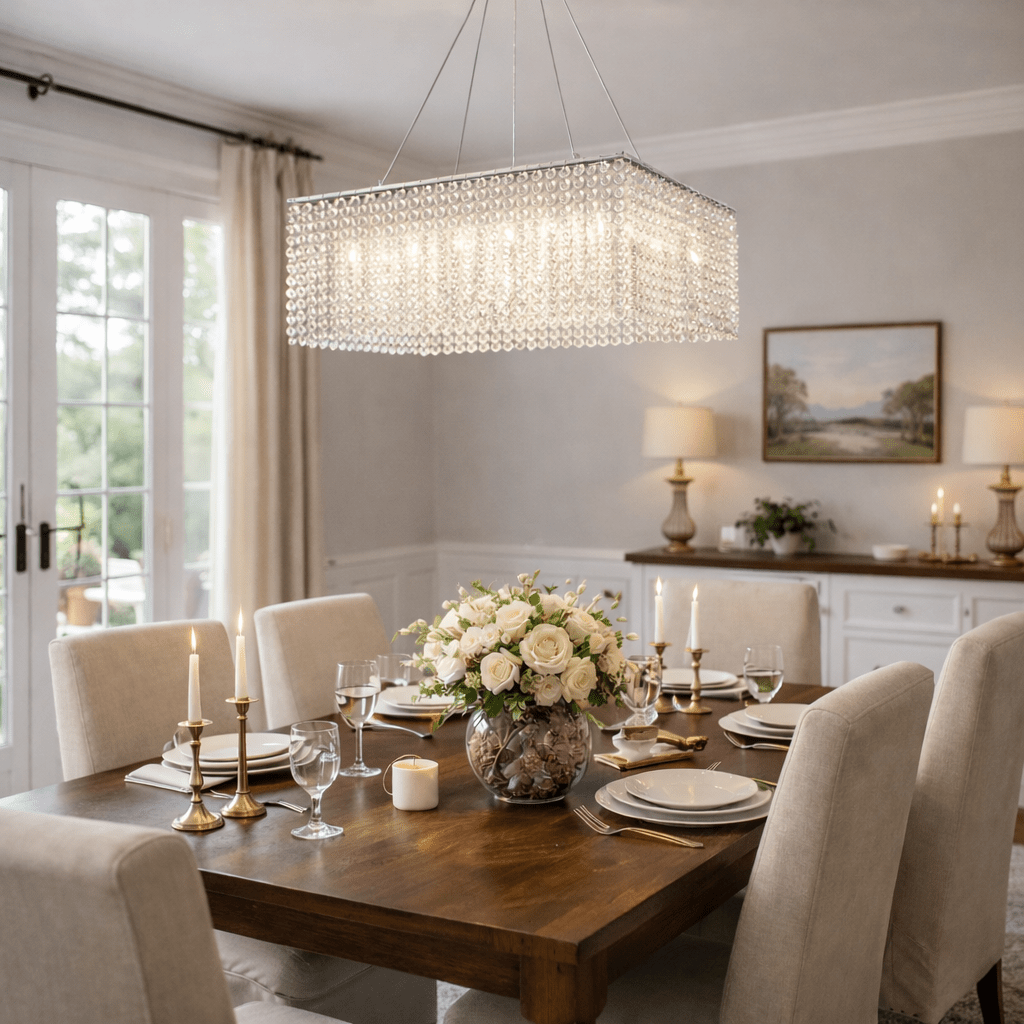 Crystal Pendant Chandelier Lighting — Chandelier | Maison Monashee — view 3