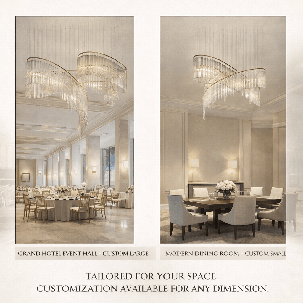 Cascading Crystal Chandelier — Chandelier | Maison Monashee — view 40