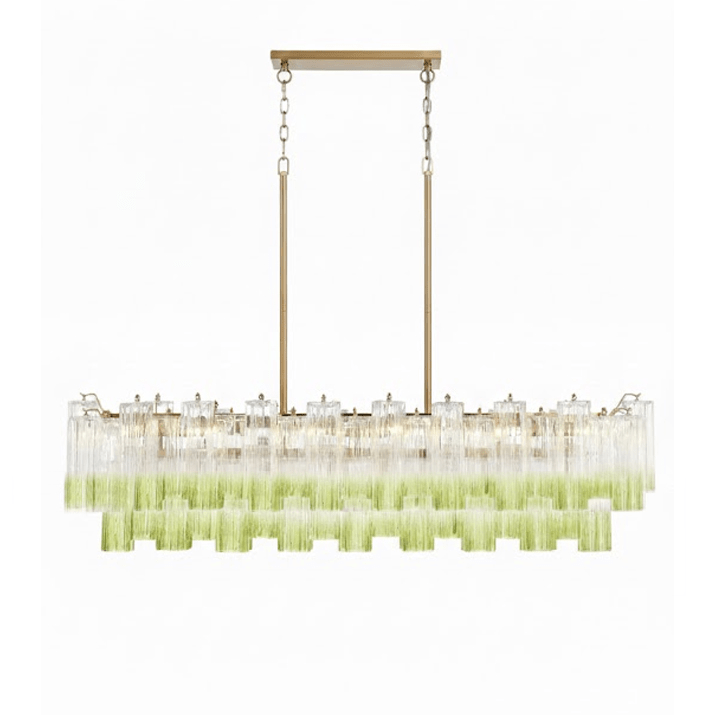 Linear Glass Chandelier — Chandelier | Maison Monashee — view 61