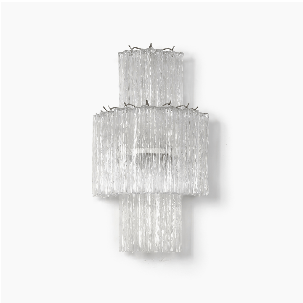 Textured Glass Wall Light — Wall Sconce | Maison Monashee — view 7