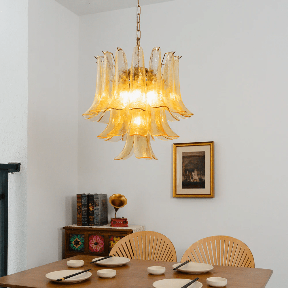 Organic Glass Chandelier — Chandelier | Maison Monashee — view 7