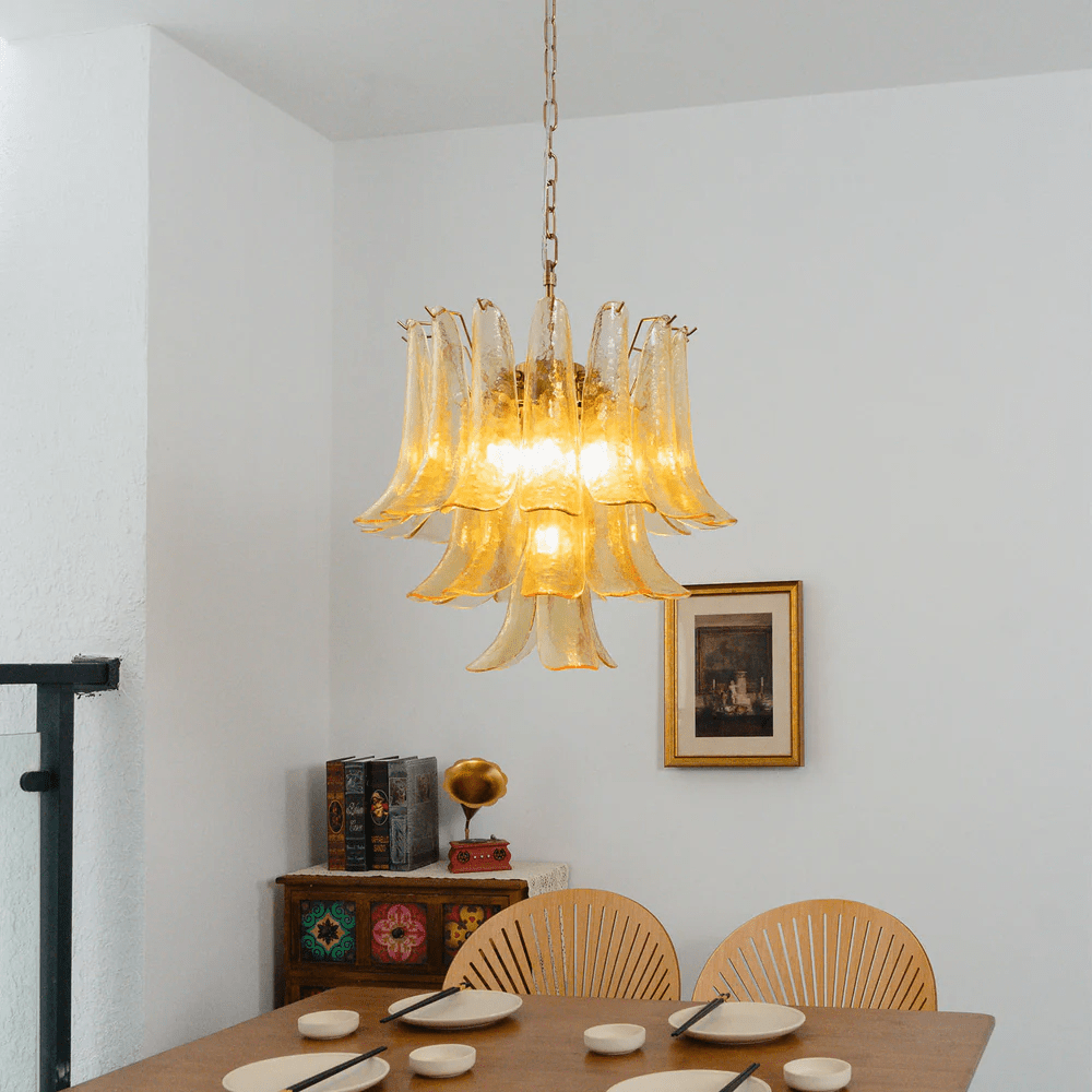 Organic Glass Chandelier — Chandelier | Maison Monashee — view 8