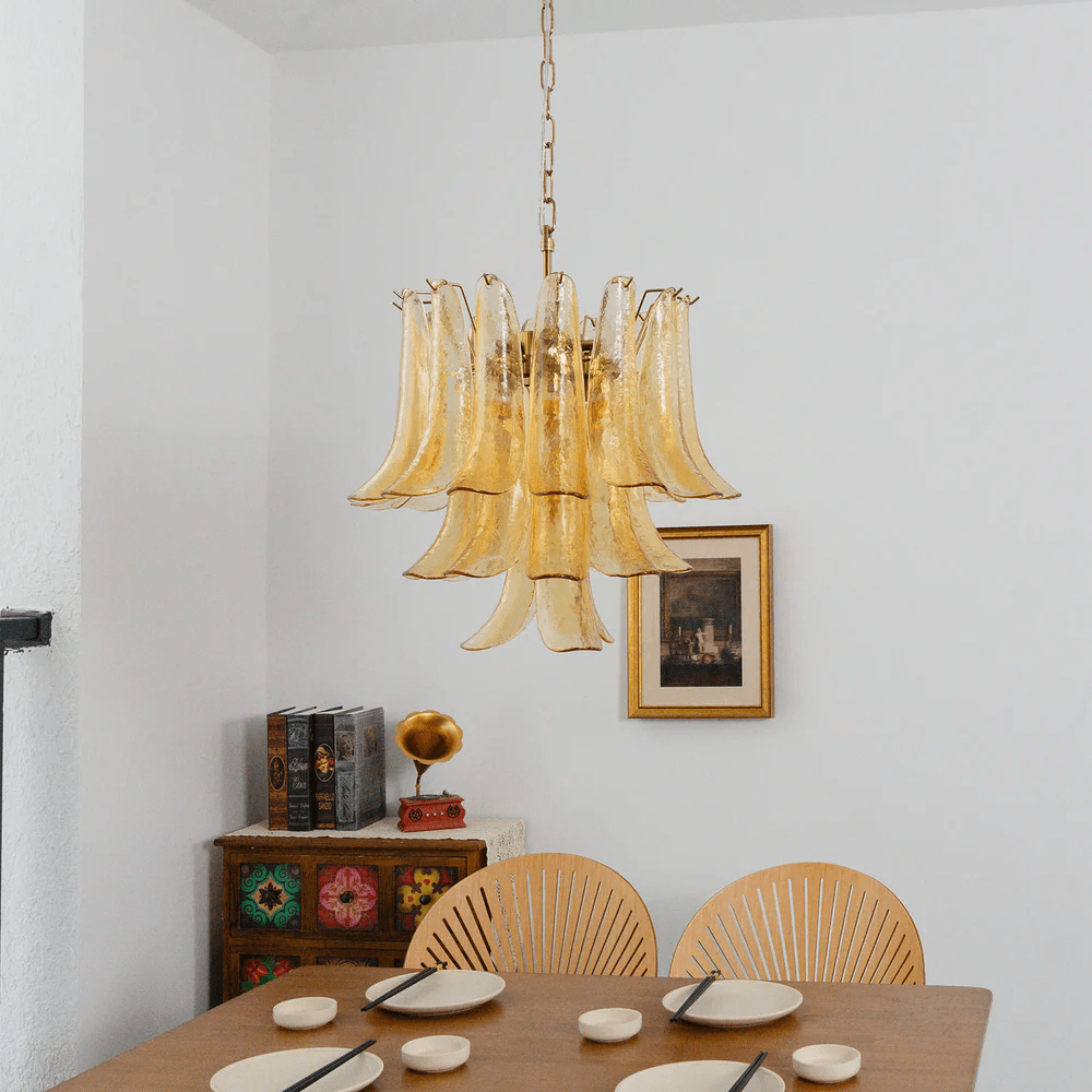 Organic Glass Chandelier — Chandelier | Maison Monashee — view 9
