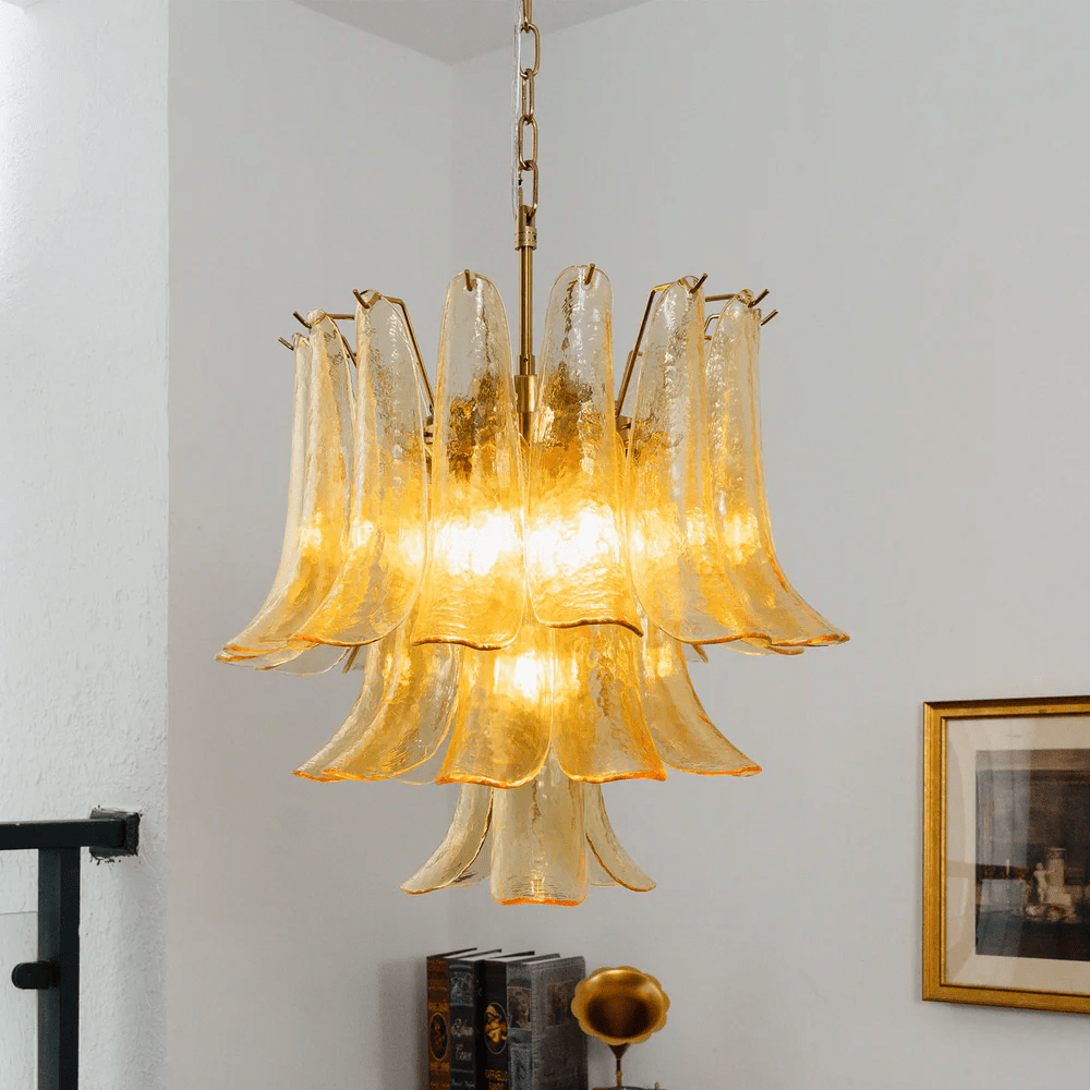 Organic Glass Chandelier — Chandelier | Maison Monashee — view 10